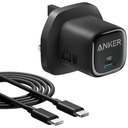 شارژر دیواری 25 وات انکر Anker مدل B2656 با کابل دوسر تایپ سی