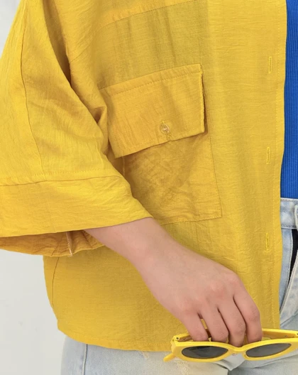 شومیزدوجیب گلاره(50)کد:5560