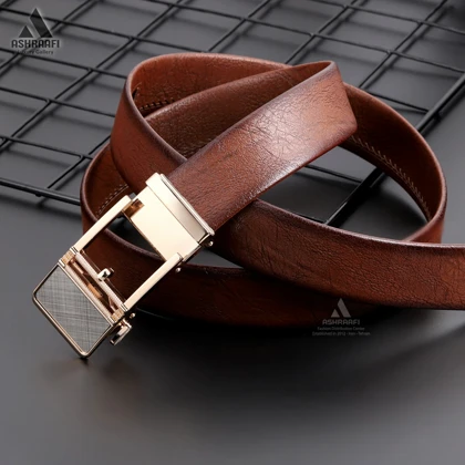 کمربند چرمی ریلی Leather Ratchet Belt BL107