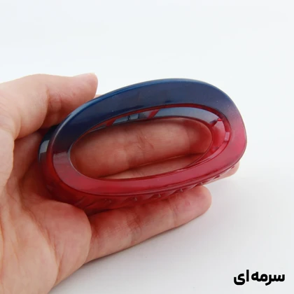 کلیپس دخترانه مدل بیضی دو رنگ