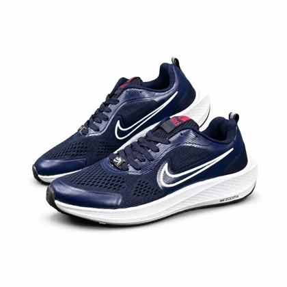 کفش کتانی مردانه و بزرگ پا مدل نایک زوم سرمه ای NIKE ZOOM
