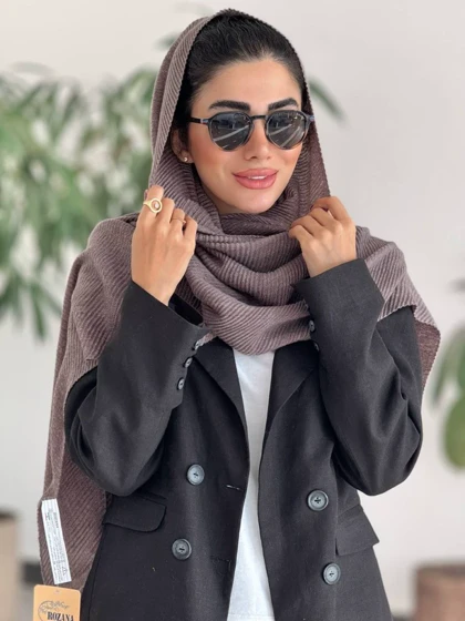 شال موهر پلیسه پاییزه زنانه