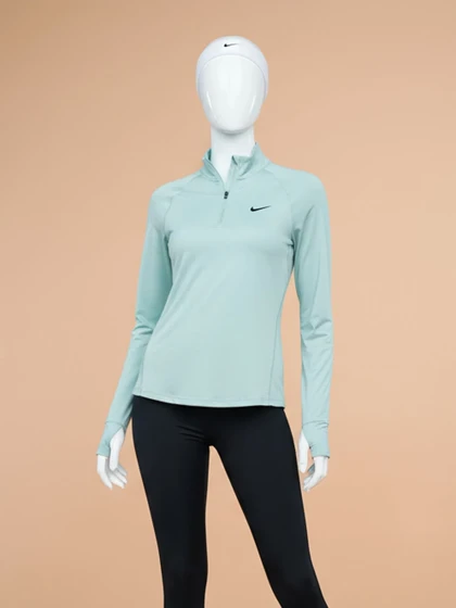 بلوز لاکرا آستین بلند نیم زیپ فینگر دار نایکی Nike