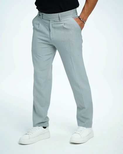 شلوار پارچه‌ای مردانه کمر انگلیسی