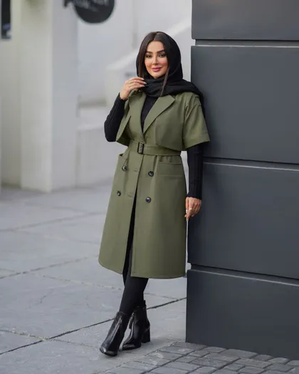 مدل بارانی آستین زیپی کد 755