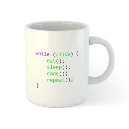 ماگ با طرح برنامه نویس سفارشی