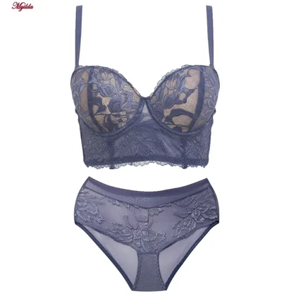 ست شورت و سوتین زنانه ماییلدا مدل لانگ لاین پوش آپ فنردار کد 5479-106