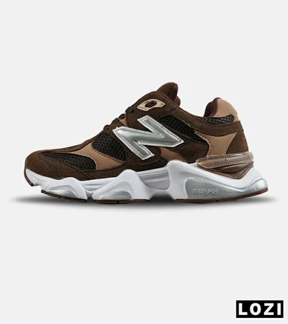 کفش کتانی زنانه کرم قهوه ای NEW BALANCE 9060 مدل 7620