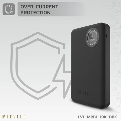 پاوربانک 10000 وایرلس 15 وات لولو Levelo مدل LVLMRBL10K