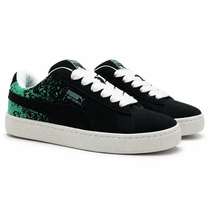 کفش کتانی پوما مدل Suede XL مشکی سبز کد 295427