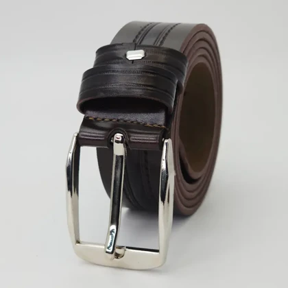 کمربند مردانه چرم مصنوعی برای شلوار پارچه‌ای و کتان با طراحی شیک کد 30363