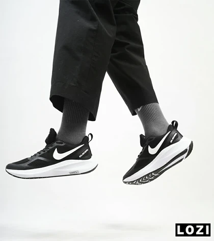 کفش کتانی بزرگ پا مشکی سفید Nike guide 10