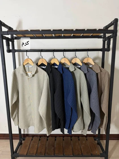 پیراهن راه راه مردانه 2613