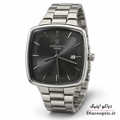ساعت مچی مردانه موتور ژاپن اصلی برند رمانسون مدل RV2501M استیل مربعی