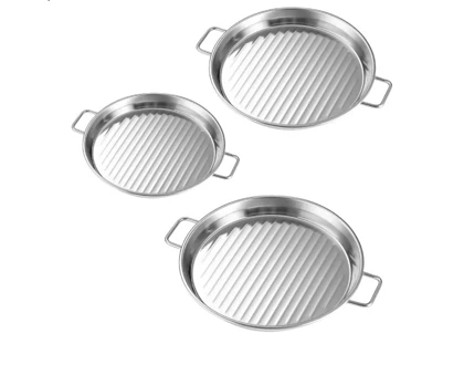 تابه گریل استیل نقره ای