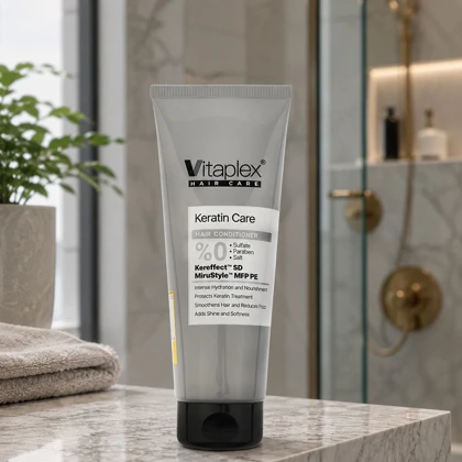 نرم کننده مو ویتاپلکس مدل Keratin Care مناسب موی کراتین شده 250ml