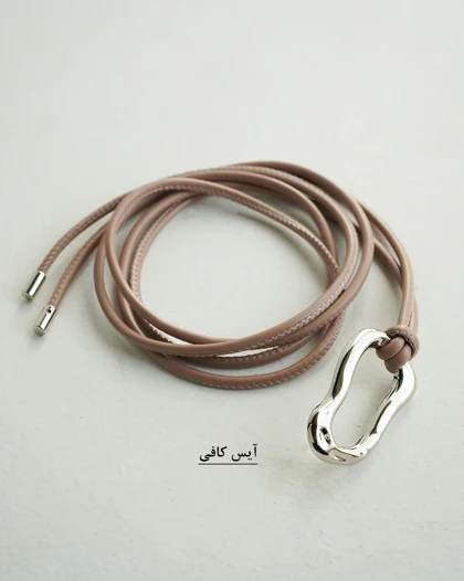 کمربند چرم گره‌ای گلارا