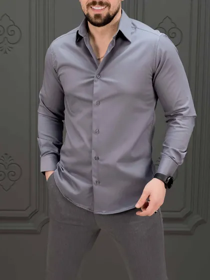 پیراهن 031406 سورنا خاکستری