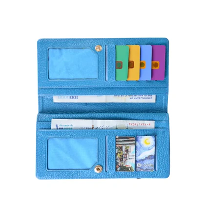 کیف پول چرم فلوتر زنانه