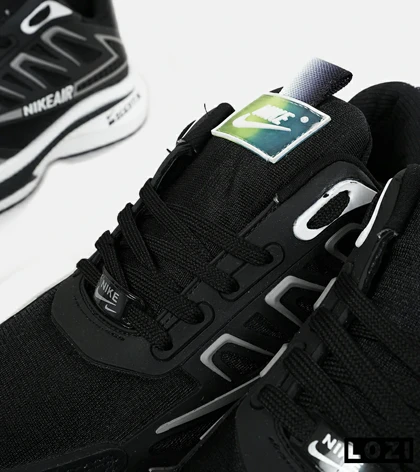 کفش کتانی مردانه مشکی طوسی NIKE zoom X
