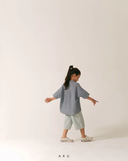 شومیز AKU دخترانه چین‌دار s00892