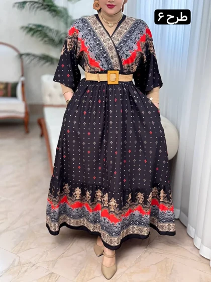 پیراهن فلور سیما 3178