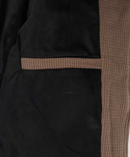 کت کتان زیپ‌دار و داخل خز 2603