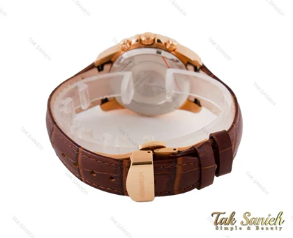 ساعت رومانسون سه موتوره بند چرم زنانه Romanson-3672-L