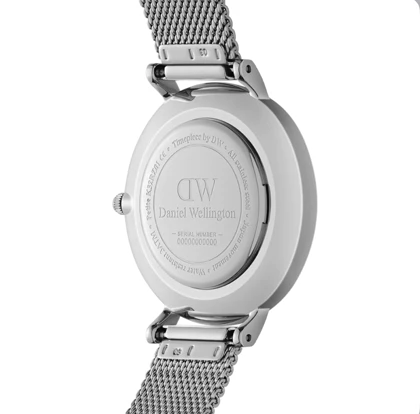 ساعت دنیل ولینگتون حصیری مردانه نقره ای صفحه مشکی Daniel Wellington Silver
