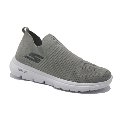 کتانی مردانه بافت مدل اسکیچرز Skechers رنگ طوسی