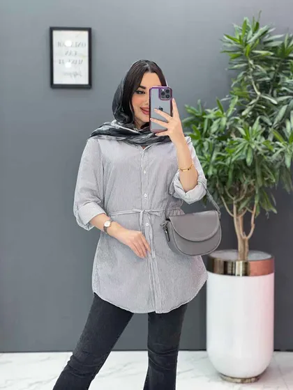 مانتو نخی راه راه
