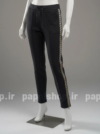 شلوار فوتر با نواردوزی