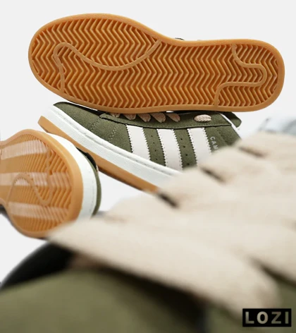 کفش کتانی زنانه و مردانه سبز کرم ADIDAS Campus مدل 4685