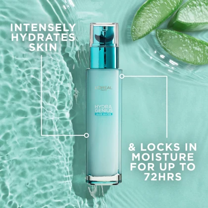 آبرسان لورآل مدل Hydra Genius Aloe Water مخصوص پوست نرمال تا خشک