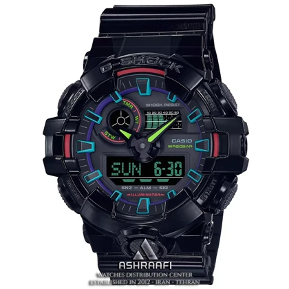 ساعت جی شاک رنگی Casio G-Shock GA-700RGB-1A