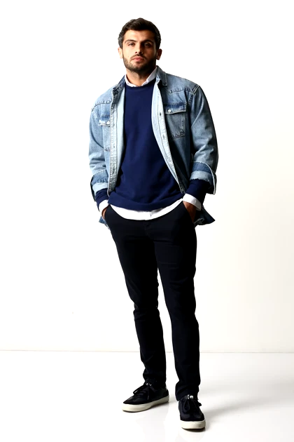 شلوار کتان اسلیم مردانه