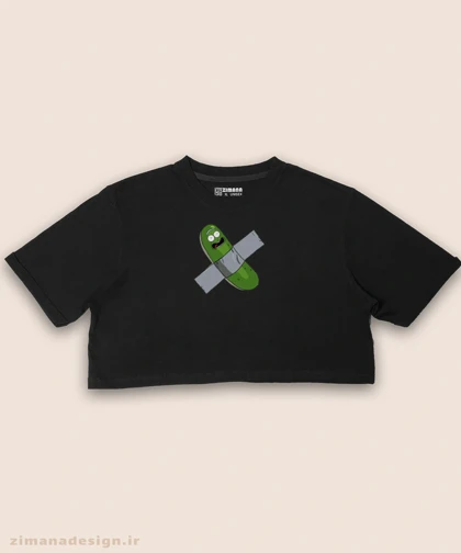 کراپ زنانه طرح ریک اند مورتی کد 915