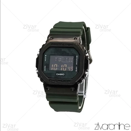 ساعت جی شاک GM5600 مردانه چند ضلعی صفحه دیجیتالی سبز مشکی 105827