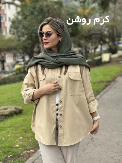 مانتو کتان بغل دکمه