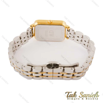 ساعت دنیل ولینگتون زنانه مستطیلی طلایی سیلور صفحه سفید DW-4385-L