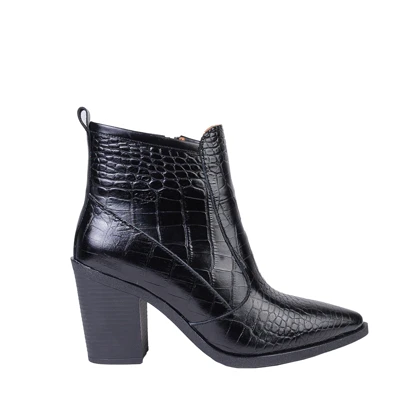 بوت چرم زنانه پاشنه‌دار 742