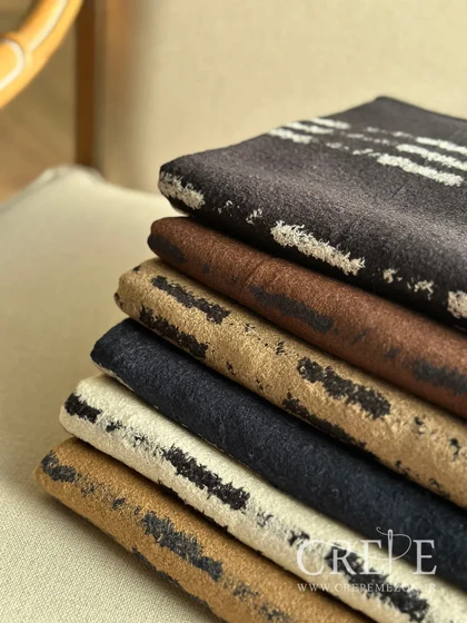 شال موهر حوله ای خط‌دار