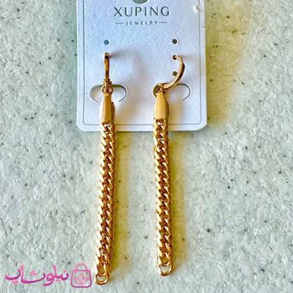 گوشواره آویز بلند زنانه برند ژوپینگ مدل کارتیه کد 3591