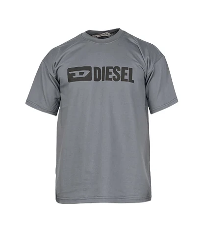 تیشرت Diesel یقه گرد مردانه طوسی طرح دار