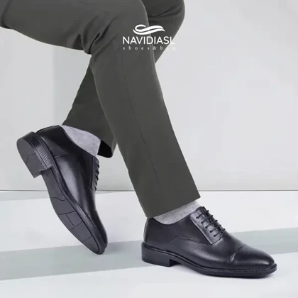 کفش مردانه چرم مجلسی کد 7055025