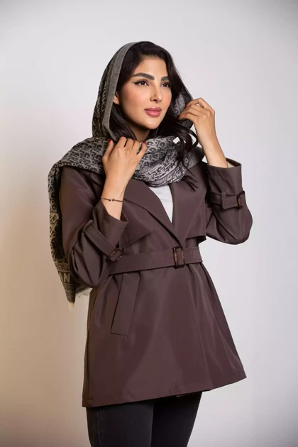 بارانی کوتاه ژیله دار