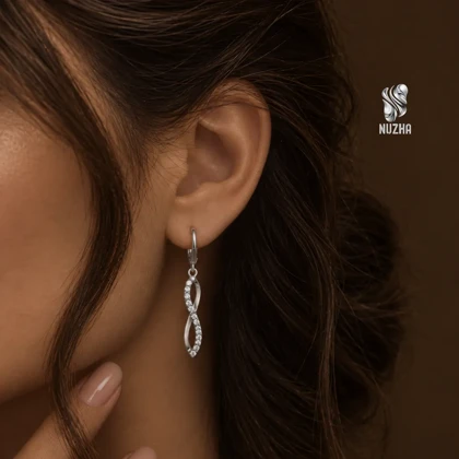 گوشواره نقره زنانه کدgn1051