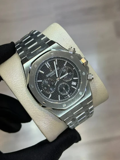 ساعتAP کرنو نقره ای صفحه مشکی زنانه