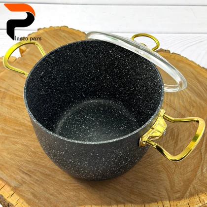 قابلمه 20 دیپ درب پیرکس بلند مشکی هاناتک