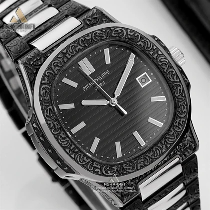 ساعت پتک فیلیپ ناتیلوس حکاکی Patek Philippe Nautilus Carving B2